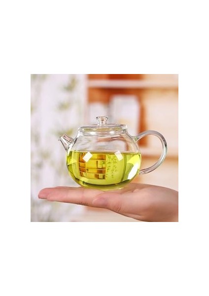 200 ml Şeffaf Cam Çaydanlık Isıya Dayanıklı Kung Fu Çay Seti Mini Küçük Çay Potu Filtre Puerh Çaydanlıklı Ev Çay Su Isıtıcısı | Çaydanlıklar