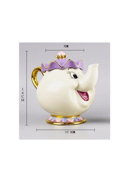 Yeni Karikatür Çay Setleri Çaydanlık Kupa Çay Potu Fincan Kahve Pot Fincan Düğün Hediyesi Masa Dekorasyon Bir Set Güzel Noel Hediyesi | Teaware Setleri(Yurt Dışından)