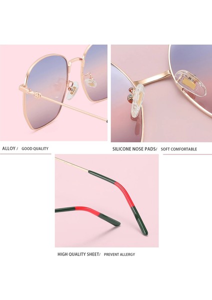 Güneş Gözlüğü Lüks Kristal Vintage Kadınlar İçin - Gradyan Polarize UV400 Lens (Yurt Dışından) fiyatları