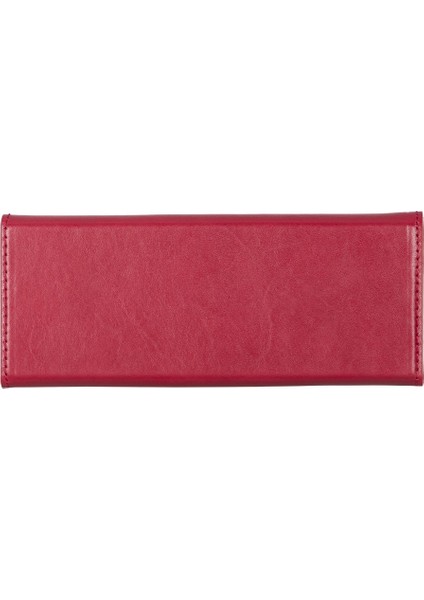 Smart Glass Deri Gözlük Kılıfı V4 Kırmızı indirimleri