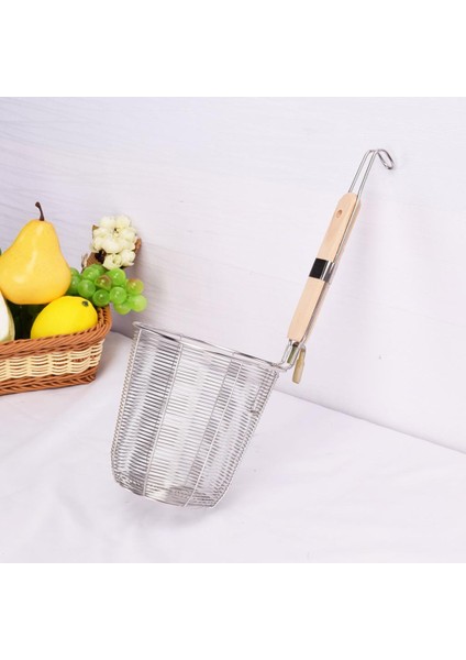 Paslanmaz Mutfak Erişte Makarna Kevsör Kara Çorbası Yağ Filtre Kaşığı L(Yurt Dışından)