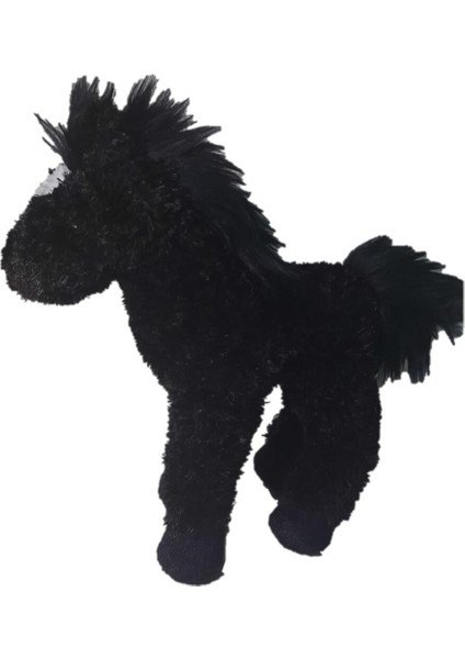 Leonardini - Cobalt - Küçük Siyah Peluş At