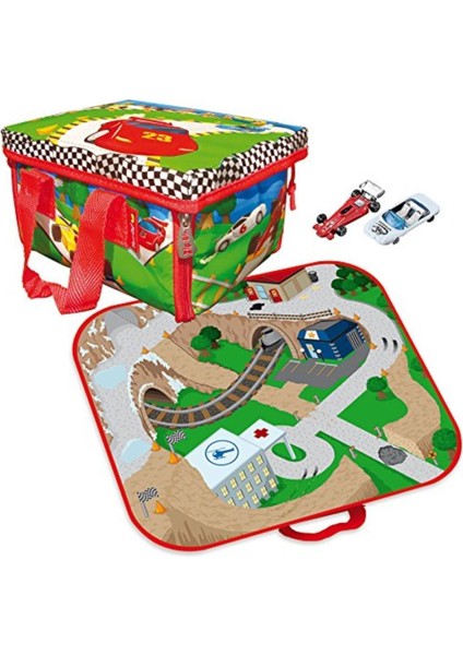 Leonardini - Zip-Bin - Yarış Pisti Oyun Seti + 1 Araba
