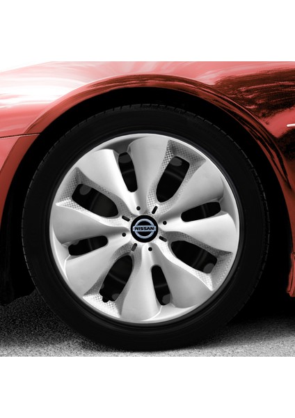 Nissan Bluebird 15 Inç Jant Kapağı Amblemli Gri 4'lü Takım 133