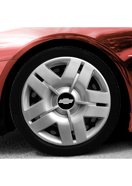 Chevrolet Kalos Hb 13 Inç Uyumlu Jant Kapağı Amblemli Gri 4 Adet 1 Takım 102