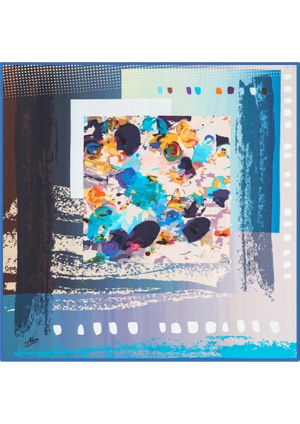 8015816922 Mavi Kadın Eşarp