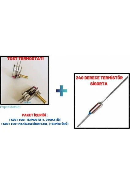 Korkmaz Granit Tost Makinası Termostatı 2.50cm Mil + Sigortası