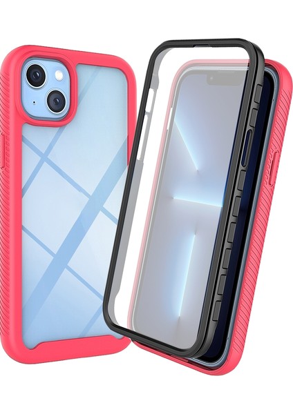 iPhone 14 Için Tam Korumalı Tpu Telefon Kılıfı - Pembe (Yurt Dışından)