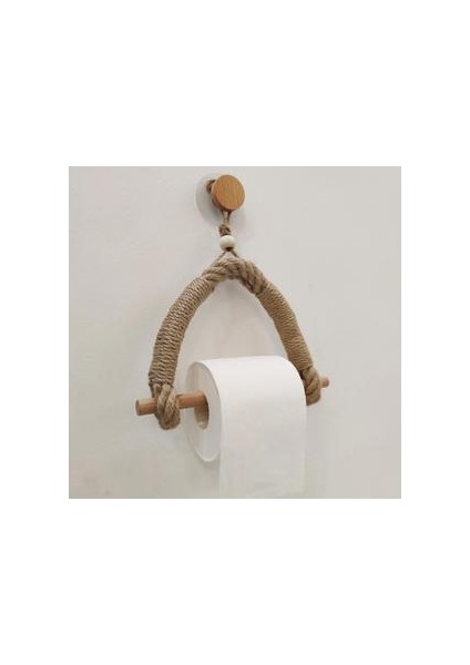 Ahşap Vintage Havlu Asılı Tuvalet Kağıdı Rulo Tutucu Halat Tutucu Ev Otel Banyo Mutfak Dekorasyon Malzemeleri Wc Rolouder | Kağıt Tutucular (Kahverengi)