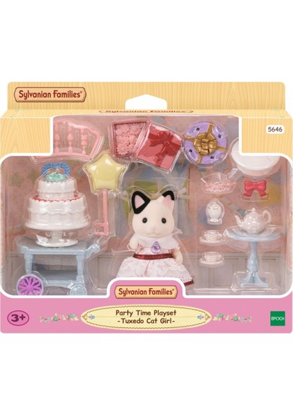 Sylvanian Families Parti Zamanı Oyun Seti Smokin Kedi Kız 5646