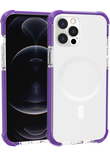 Iphone 13 Pro Max Siyah İçin Magsafe Manyetik Akrilik Kılıf (Yurt Dışından)