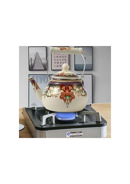 1 Adet 1.5l Ev Demlik Mutfak Takette Su Isıtıcısı Su Kaynar Pot 2.5l Seramik Emaye Çaydanlık Emaye Çaydanlık Emaye Kettle | Su Isıtıcılar