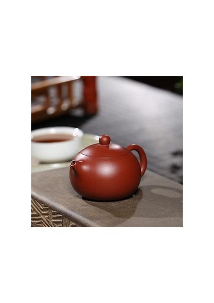100 ml Yixing Mor Kil Çaydanlıklar Otantik Dahongpao Xishi Çay Potu Top Delik Filtre Su Isıtıcısı El Yapımı Butik Zisha Çay Seti | Çaydanlıklar(Yurt Dışından) fırsatları