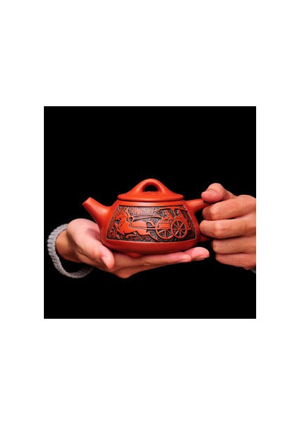 Mor Kil Kung Fu Demlik Çin Porselen Yixing Zisha Çay Pot Kung Fu Çay Seti El Yapımı Ejderha Mor Kil Su Isıtıcısı | Çaydanlıklar fiyatları