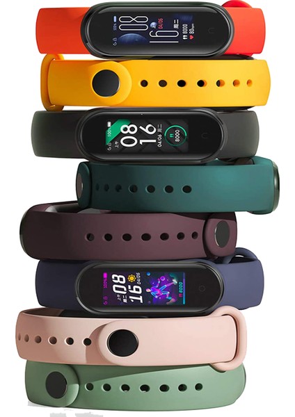 Xiaomi Mi Band 7 ile Uyumlu Saat Kayışı Ent Kaliteli Spor Saat Termoplastik Kordon Açık Yeşil indirimleri