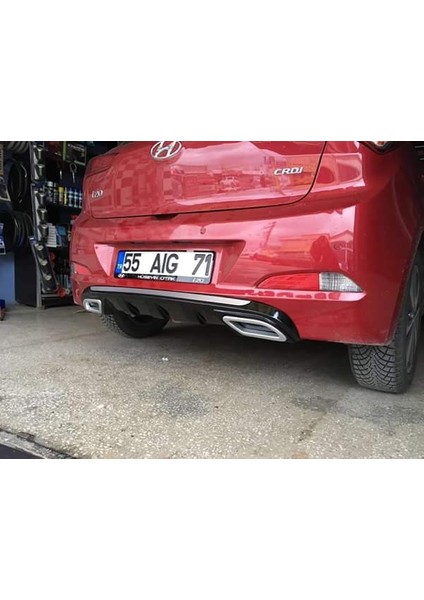 Hyundai I20 Egzoz Görünüm Difüzör (Plastik)