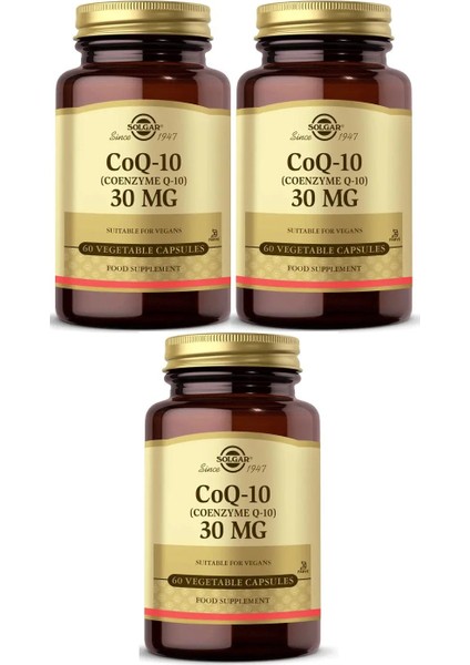 Coenzyme Q-10 30 Mg 60 Kapsül 3 Adet