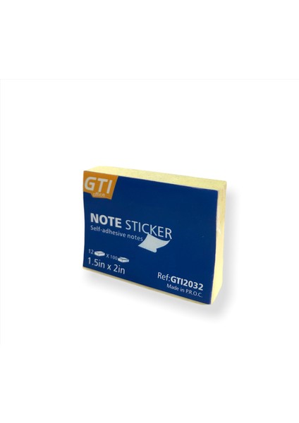 Gtı Yapışkanlı Not Kağıdı 4 cm x 5 cm