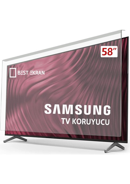Samsung 58RU7100 Tv Ekran Koruyucu - Samsung 58" Inç Ekran Koruyucu