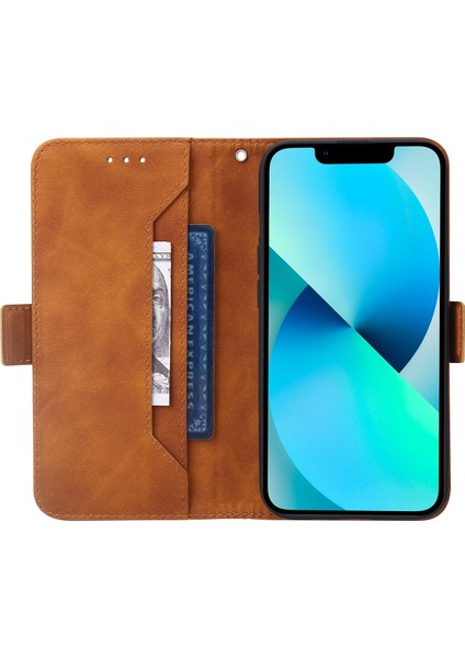 Samsung Galaxy A12 5g / 4g Kahverengi Için Geometrik Çizgi Pu Kasası modelleri