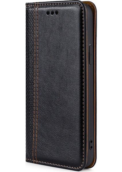 Samsung Galaxy F52 5g Siyah Için Pu Telefon Kasası