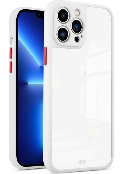 Iphone 13 Pro Max White Için Iki Renkli Tpu Telefon Kılıfı