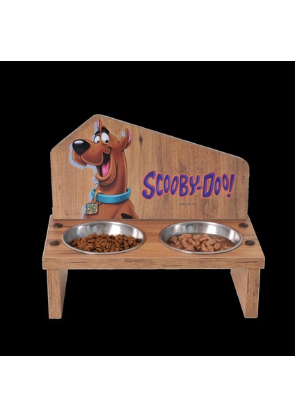 Scooby Doo Ahşap Mama Standı Scooby Doo 2'lı