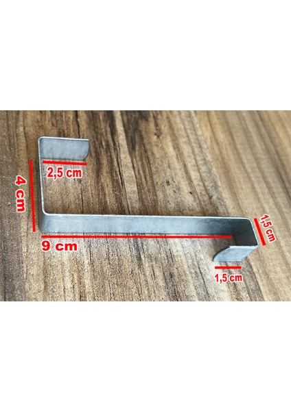 Kapı Arkası Askılık 10 Adet Metal Kanca Askı 3021