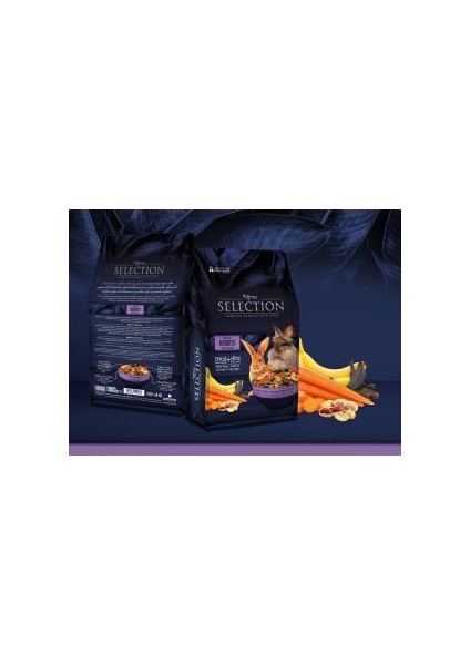 Myyem Selection Kuru Sebze ve Meyveli Takviyeli Tavşan Yemi 1 KG (1 Adet)