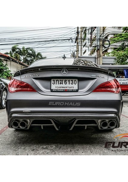Mercedes W117 Cla Serisi Amg Piecha Arka Tampon Difüzör (Plastik)