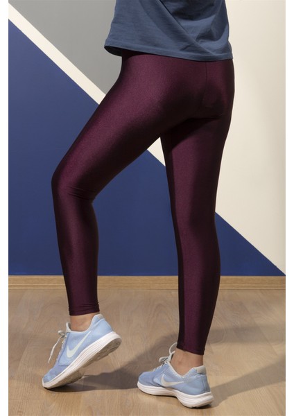 Kadın Disco Tayt (Mürdüm Renk) modelleri