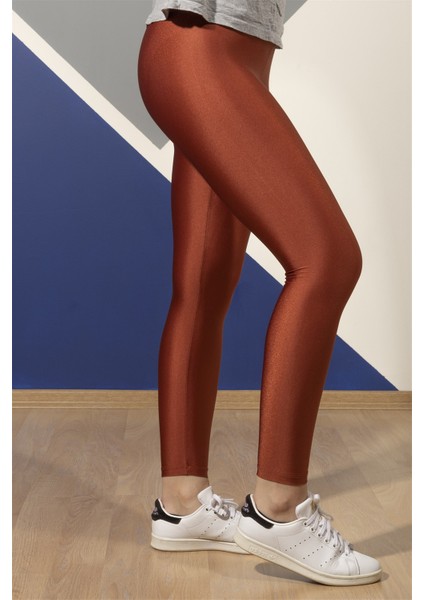 Kadın Disco Tayt (Kiremit Renk)