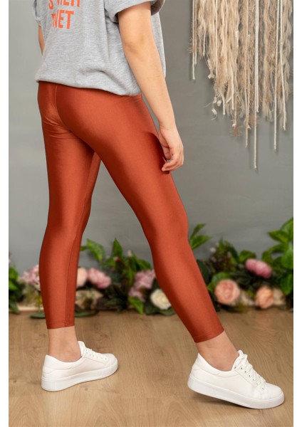 Kız Çocuk Disco Tayt (Kiremit Renk)