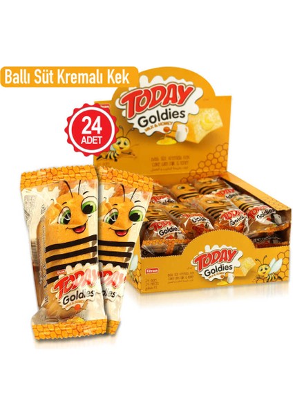 Today Goldies Ballı-Sütlü 35 gr 24 Adet (1 Kutu)