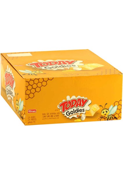 Today Goldies Ballı-Sütlü 35 gr 24 Adet (1 Kutu)