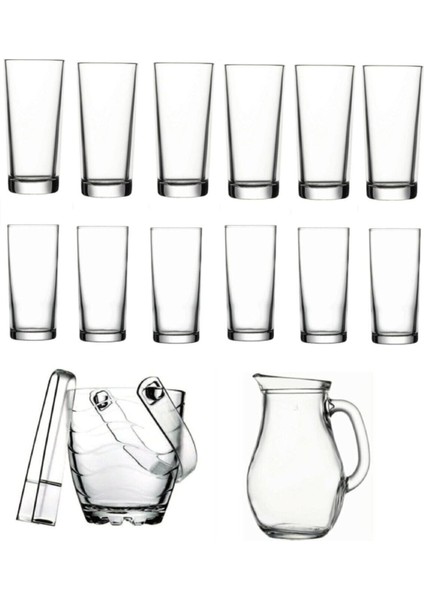 Rakı Bardak ve 15 Prç. Rakı Bardağı ve Buz Kovası Seti