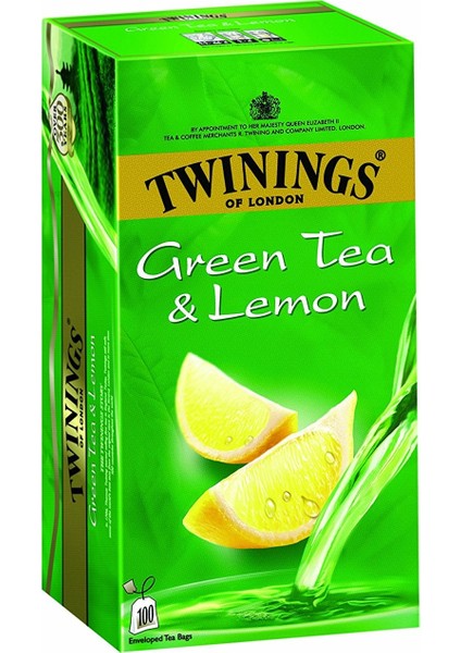 Green Tea & Lemon 25 Bardak Poşet Çay