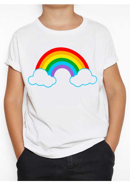 Gökkuşağı Rainbow Çocuk Tişört modelleri