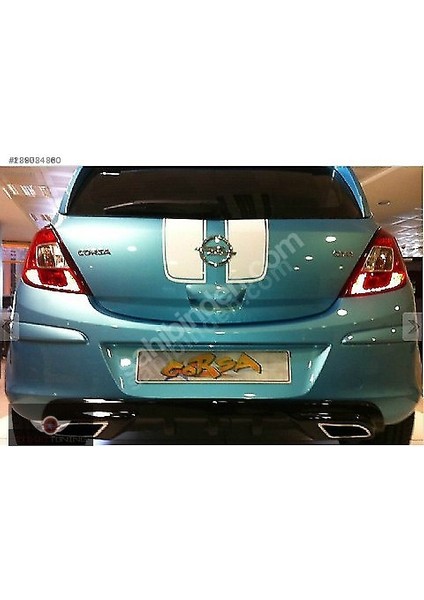 Opel Corsa D Egzoz Görünümlü Difüzör (Plastik)