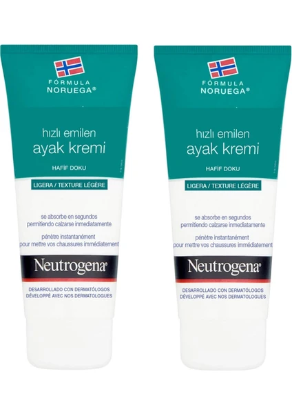 Norveç Formülü Hızlı Emilen Ayak Kremi 100 ml 2 Adet