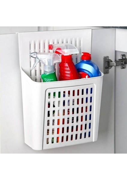 Asılabilir Dolap Düzenleyici Beyaz Sepet 1 Adet