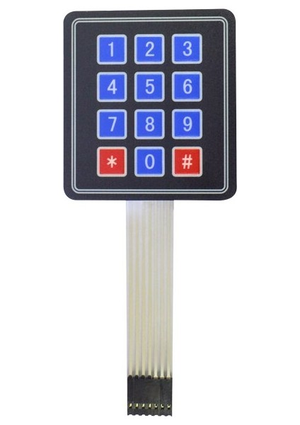 3x4 Membran Tuş Takımı - Keypad
