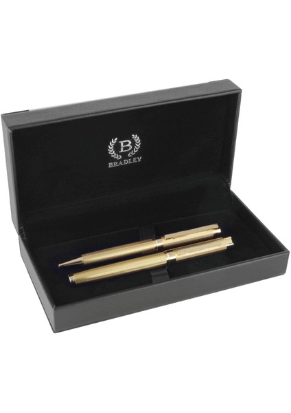 Bradley Gold Metal Tükenmez ve Roller Kalem Seti