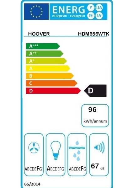 HDM656WTK 60 cm Davlumbaz