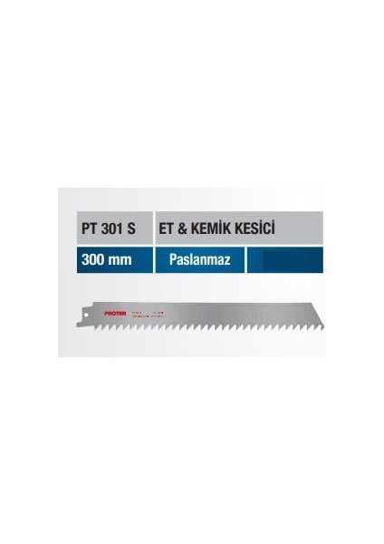 Pt 301 S Paslanmaz Et/ Kemik Kesici Testere (5 Adet)