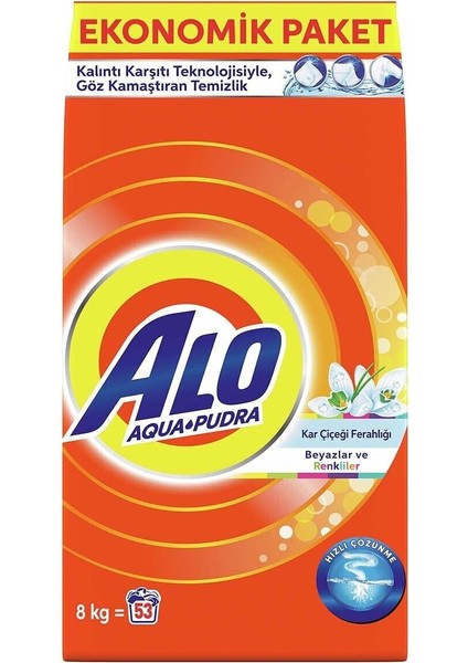 Kar Çiçeği Ferahlığı Aquapudra Toz Deterjan 8 kg fiyatları