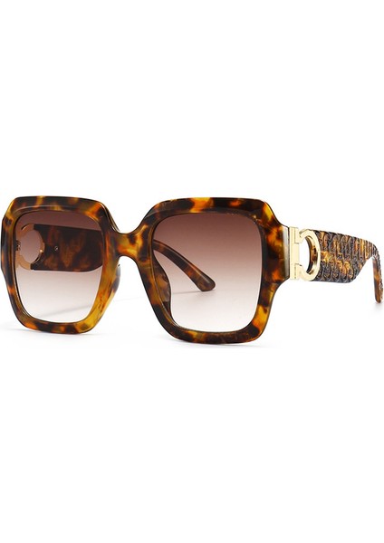 Vintage Tarz Unisex Güneş Gözlüğü - Leopar (Yurt Dışından)