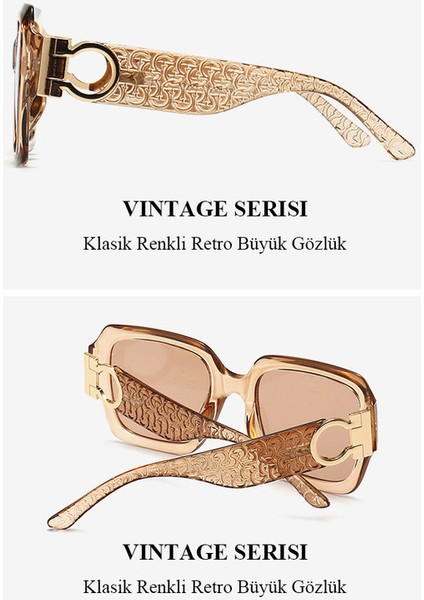 Vintage Tarz Unisex Güneş Gözlüğü - Siyah Mavi (Yurt Dışından) modelleri