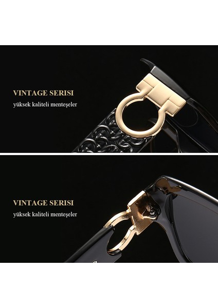 Vintage Tarz Unisex Güneş Gözlüğü - Bej (Yurt Dışından) fırsatları