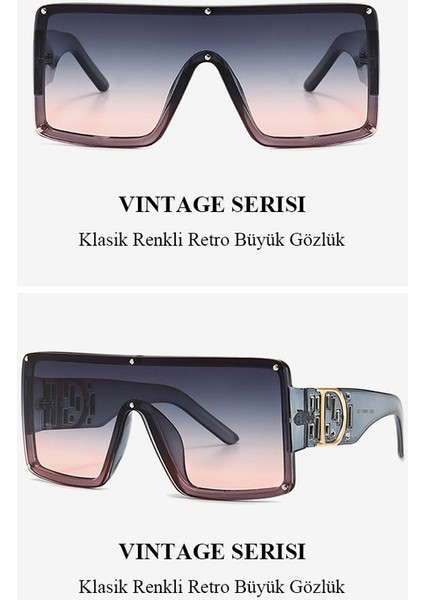 Vintage Tarz Unisex Güneş Gözlüğü - Leopar (Yurt Dışından) fiyatları